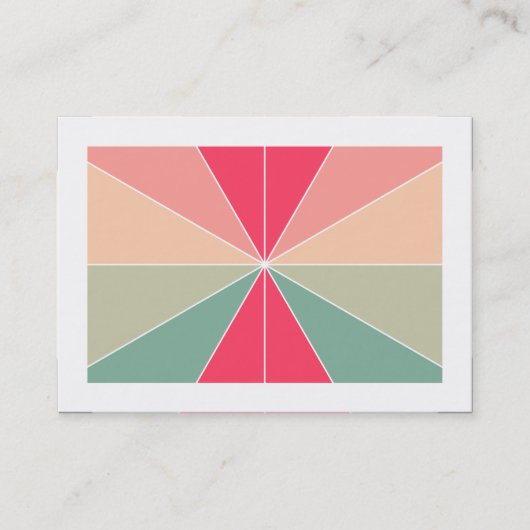 Carte De Visite Segments de couleur 03 (Bordé) (Devant)