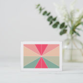 Carte De Visite Segments de couleur 03 (bordés) (Debout devant)