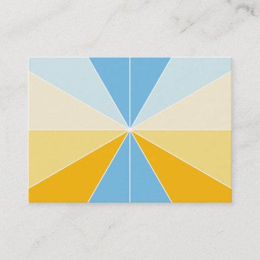 Carte De Visite Segments de couleur 04 (Devant)