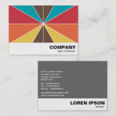 Carte De Visite Segments de couleur 05 (Devant / Derrière)