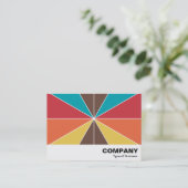 Carte De Visite Segments de couleur 05 (Debout devant)