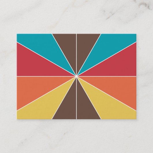 Carte De Visite Segments de couleur 05 (Devant)