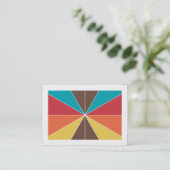 Carte De Visite Segments de couleur 05 (Bordé) (Debout devant)