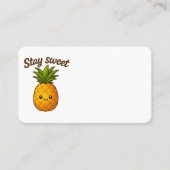 Carte De Visite Séjour sucré - Ananas mignon (Devant)