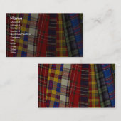 Carte De Visite Sélection des tartans (Devant / Derrière)