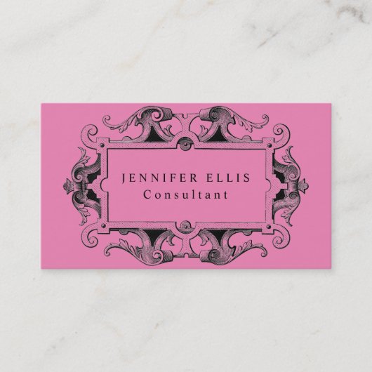 Carte De Visite Sélection du Motif vintage (Devant)