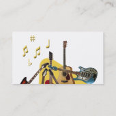 Carte De Visite Sélectionnez votre guitare (Dos)