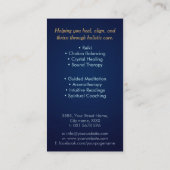 Carte De Visite Semences de vie en Lotus Flower (Dos)