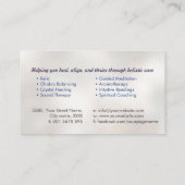 Carte De Visite Semences de vie en Lotus Flower (Dos)