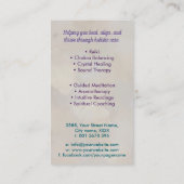 Carte De Visite Semences de vie en Lotus Flower (Dos)