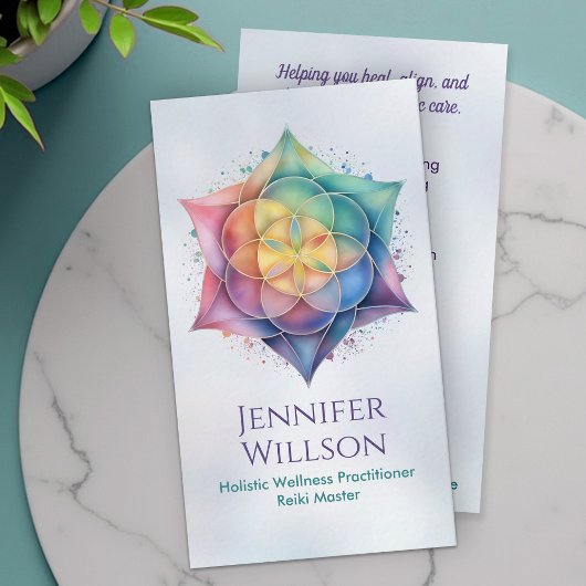 Carte De Visite Semences de vie en Lotus Flower