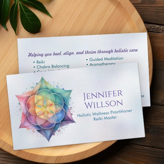 Carte De Visite Semences de vie en Lotus Flower