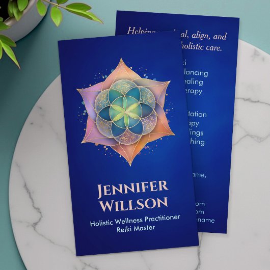 Carte De Visite Semences de vie en Lotus Flower