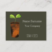 Carte De Visite Semer une graine (Devant)