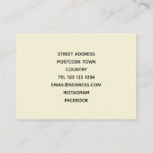 Carte De Visite Semer une graine (Dos)