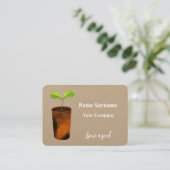 Carte De Visite Semer une graine (Debout devant)