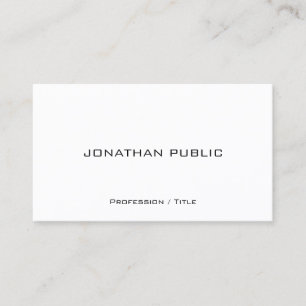 Carte De Visite Semi-brillant de Modèle minimal moderne
