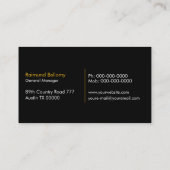 Carte De Visite Semi-camion (Dos)