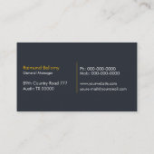 Carte De Visite Semi-camion (Dos)