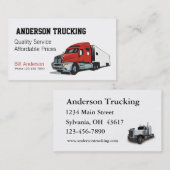 Carte de visite semi-camion (Devant / Derrière)