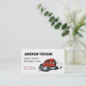 Carte de visite semi-camion (Debout devant)