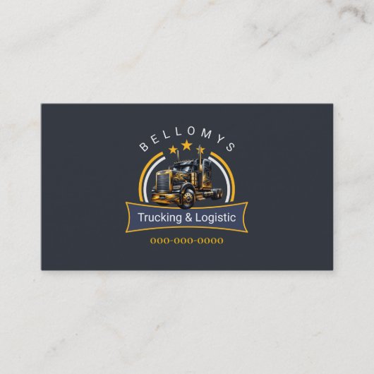 Carte De Visite Semi-camion (Devant)