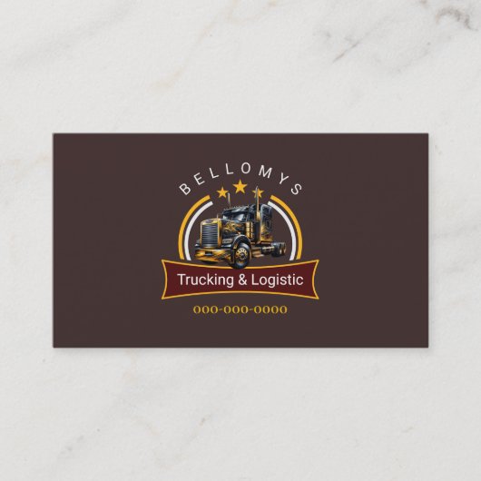 Carte de visite semi-camion (Devant)