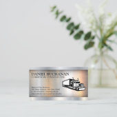 Carte De Visite Semi-camion | Metallique | Logistique (Debout devant)