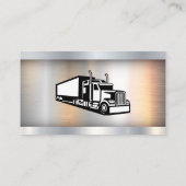 Carte De Visite Semi-camion | Metallique | Logistique (Dos)