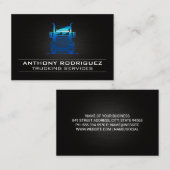 Carte De Visite Semi-camion | Pilote de transport | Logistique (Devant / Derrière)