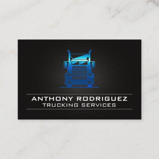 Carte De Visite Semi-camion | Pilote de transport | Logistique (Devant)