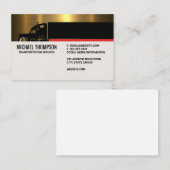 Carte De Visite Semi-camion | Services de l'industrie du camionnag (Devant / Derrière)