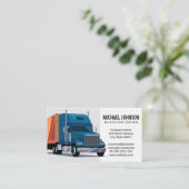 Carte De Visite Semi-camion | Transport (Debout devant)