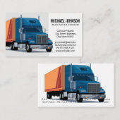 Carte De Visite Semi-camion | Transport (Devant / Derrière)