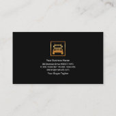 Carte De Visite Semi-camionnette or rétro intemporel (Dos)