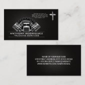 Carte De Visite Semi-camions engrenages et pistons | Croix (Devant / Derrière)