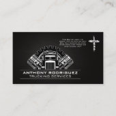Carte De Visite Semi-camions engrenages et pistons | Croix (Devant)