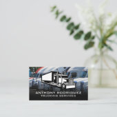 Carte De Visite Semi-camions | Transport | Pilote (Debout devant)