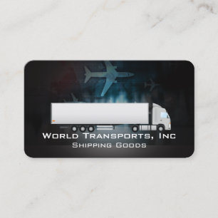 Carte De Visite Semi-remorque Transport Fret Expédition