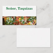 Carte De Visite Señor Taquizas (Devant / Derrière)