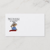 Carte De Visite Sens de chocolat (Dos)