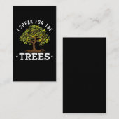 Carte De Visite Sensibilisation à l'environnement des arbres Amour (Devant / Derrière)