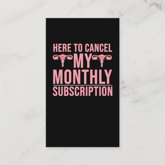 Carte De Visite Sensibilisation à l'hystérectomie Restauration chi (Devant)