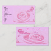 Carte De Visite Sensibilisation au cancer du sein (Devant / Derrière)