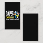 Carte De Visite Sensibilisation au syndrome de Down Trisomy T21 Ha (Devant / Derrière)