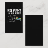 Carte De Visite sensibilisation sur l'autisme Maman Papa Autistic (Devant / Derrière)