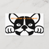 Carte De Visite Sentier pour animaux (Devant)