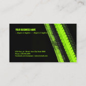 Carte De Visite Sentier Vert Vibrant sur Toile Sombre (Dos)