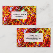 Carte De Visite Sentiers lumineux colorés (Devant / Derrière)