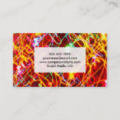 Carte De Visite Sentiers lumineux colorés (Dos)